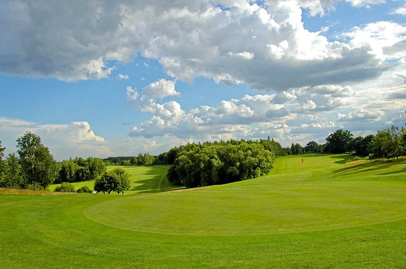 Golf hole at Stoke By Nayland Golf Course
