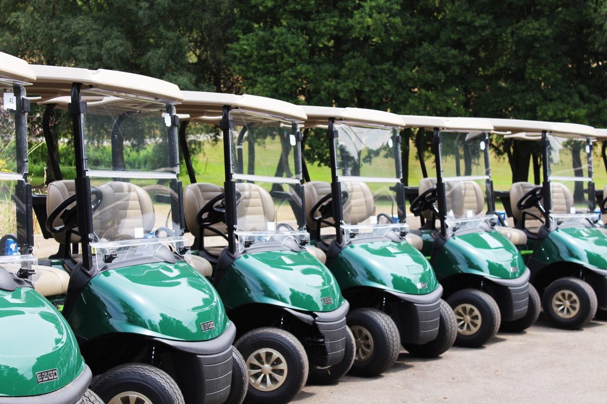 Golf buggies for hire at Stoke by Nayland