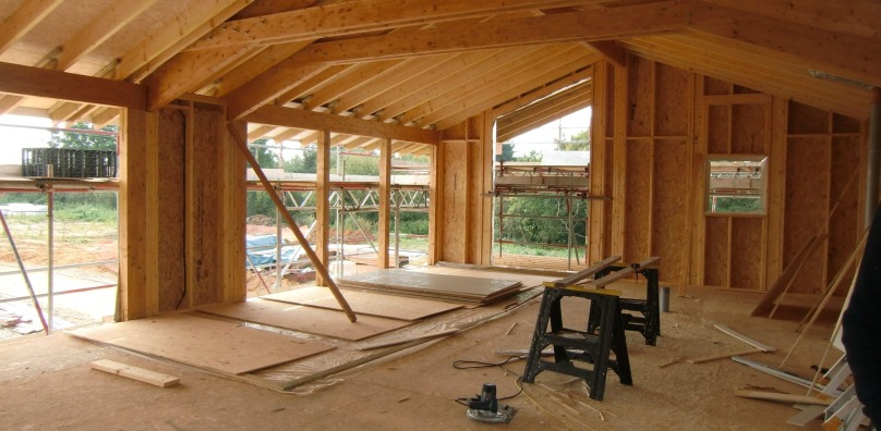 Building works for the Stoke by Nayland lodges